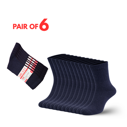 Diabetic Quarter Socks 3/6/9/12 Pairs, Non-Binding for Neuropathy & Circulation, Men & Women - Soc Doc