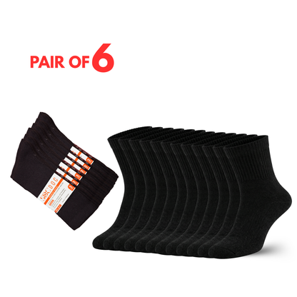 Diabetic Quarter Socks 3/6/9/12 Pairs, Non-Binding for Neuropathy & Circulation, Men & Women - Soc Doc