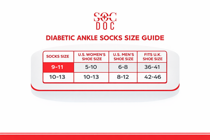 Diabetic Quarter Socks 3/6/9/12 Pairs, Non-Binding for Neuropathy & Circulation, Men & Women - Soc Doc